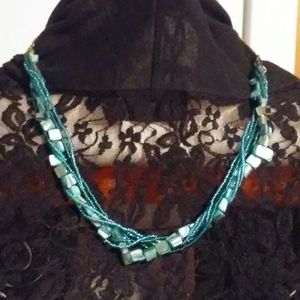 Short Shell Glass Necklace